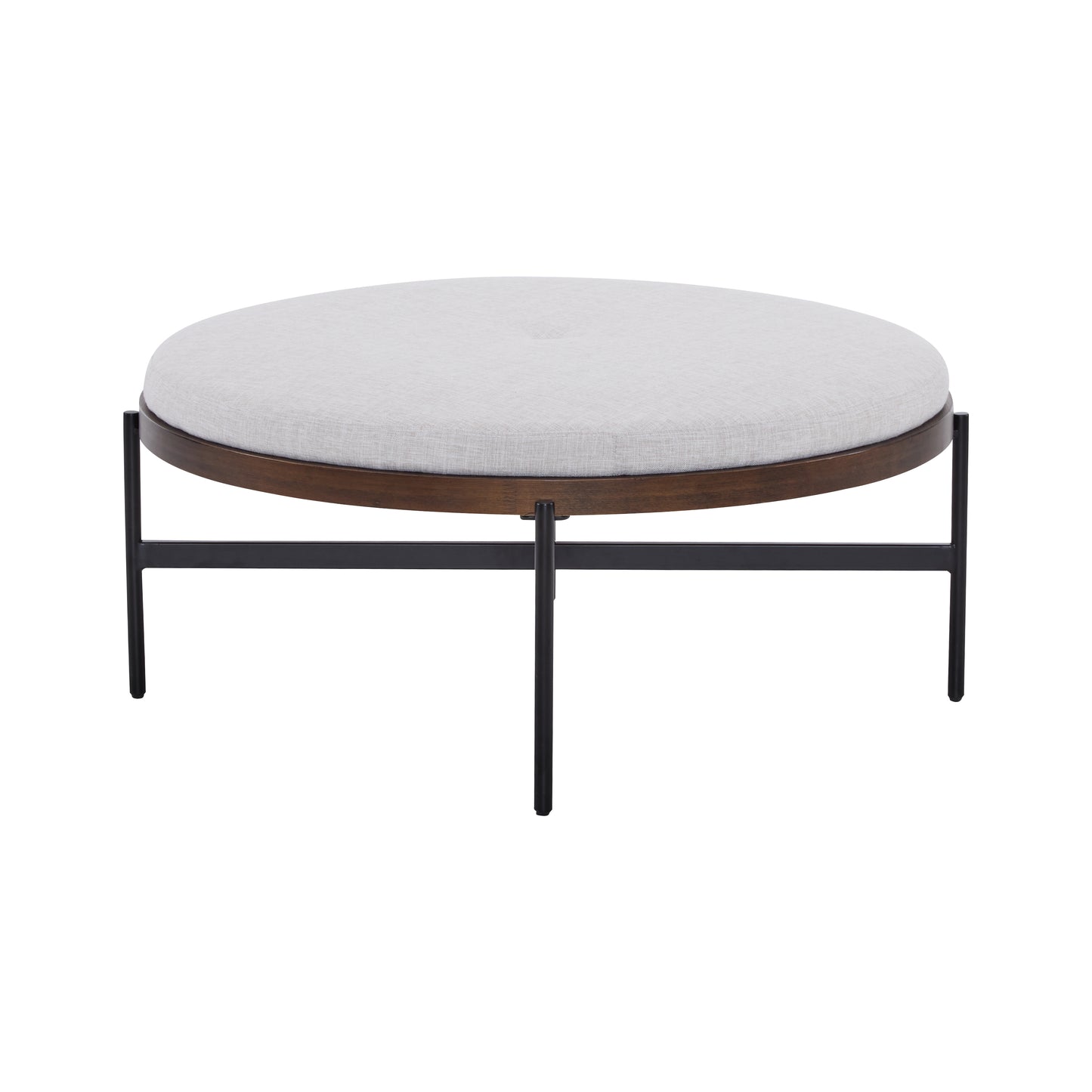 Lyricie Modern Round Ottoman Bench Table