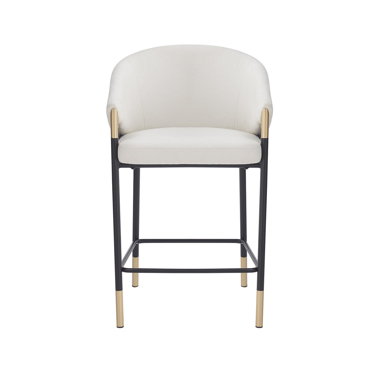 Zayana 26" Seat Height, Modern Bar Stool with Curved Armrests,Set of 2