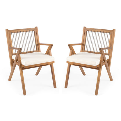 Vorynthae Patio Dining Chair with Cushion (Set of 2)