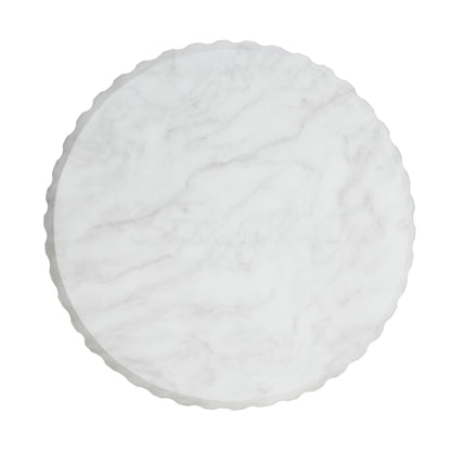 Alisarae Outdoor Cicci Carved Side Table