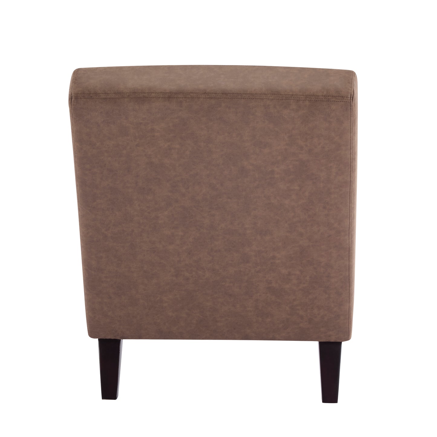 Finlal Modern PU Leather Chaise Lounge, Ergonomic Curved Indoor Lounger