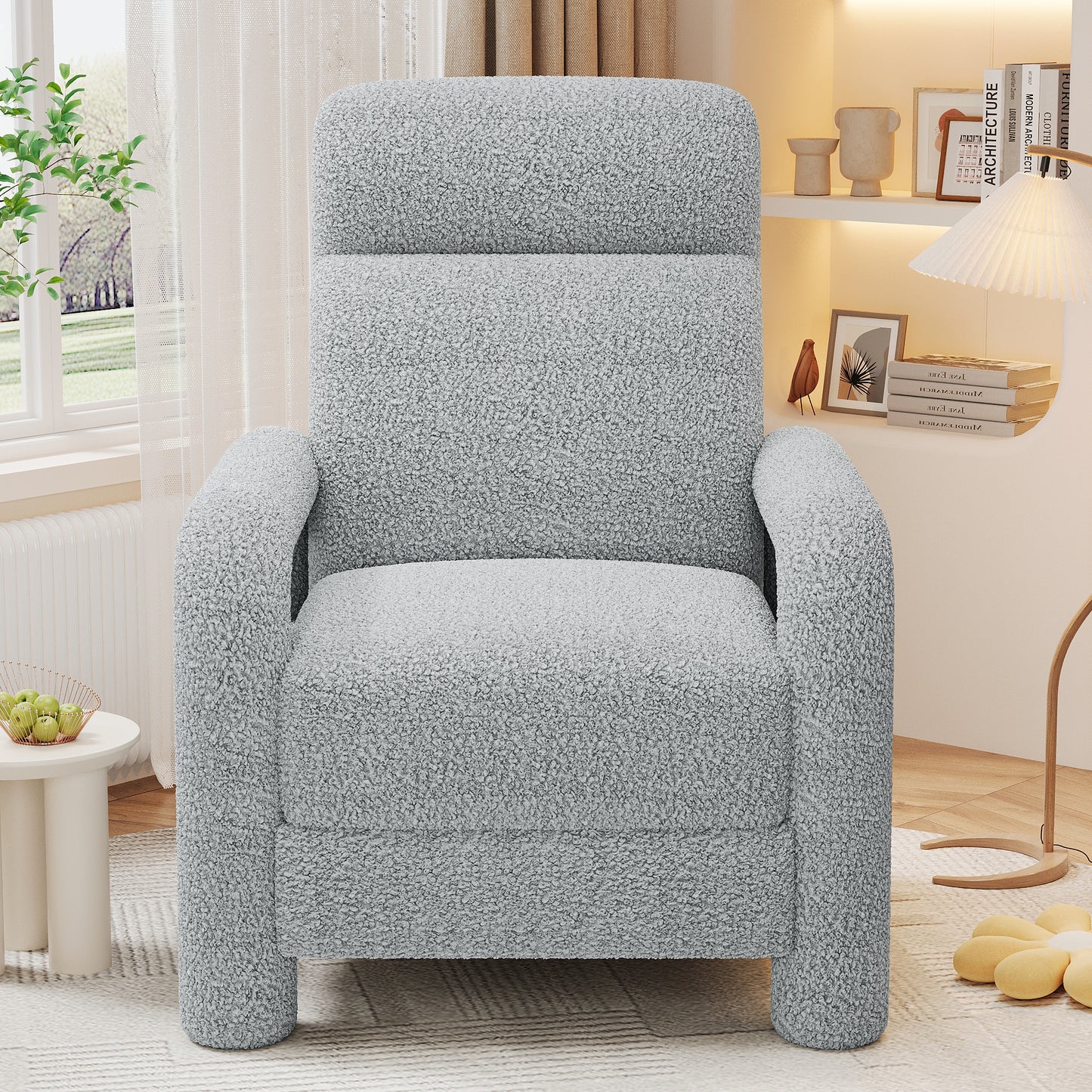 Zuvia Push Back Recliner Armchair Upholstered Recliner Chair Single Sofa