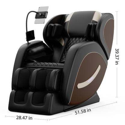 2024 Zero Gravity Full Body Massage Chair with Air Pressure, Heating, and Foot Relaxation