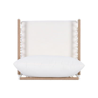 Veyavelor Bohemian Outdoor Lounge Chair with Handwoven Rope, Waterproof Cushions [Set of 2]