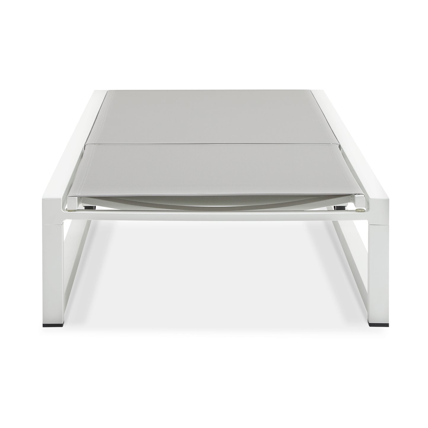 Tavilinin 5-Level Adjustable Outdoor Chaise Lounge, Durable Aluminum Frame & Textilene Mesh