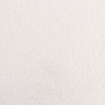 Aicedis Stylish Long White Bouclé Ottoman Perfect Blend of Form and Function