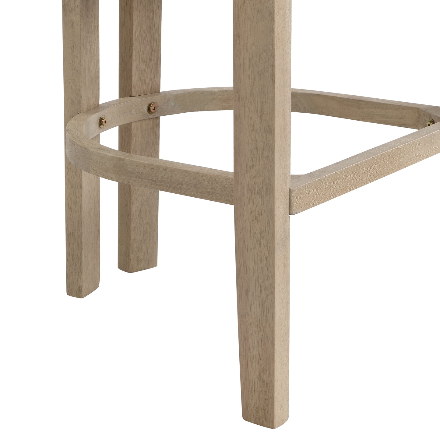 Thorn 30" Wooden Frame and Upholstered barstool with arm and back,Set of 2