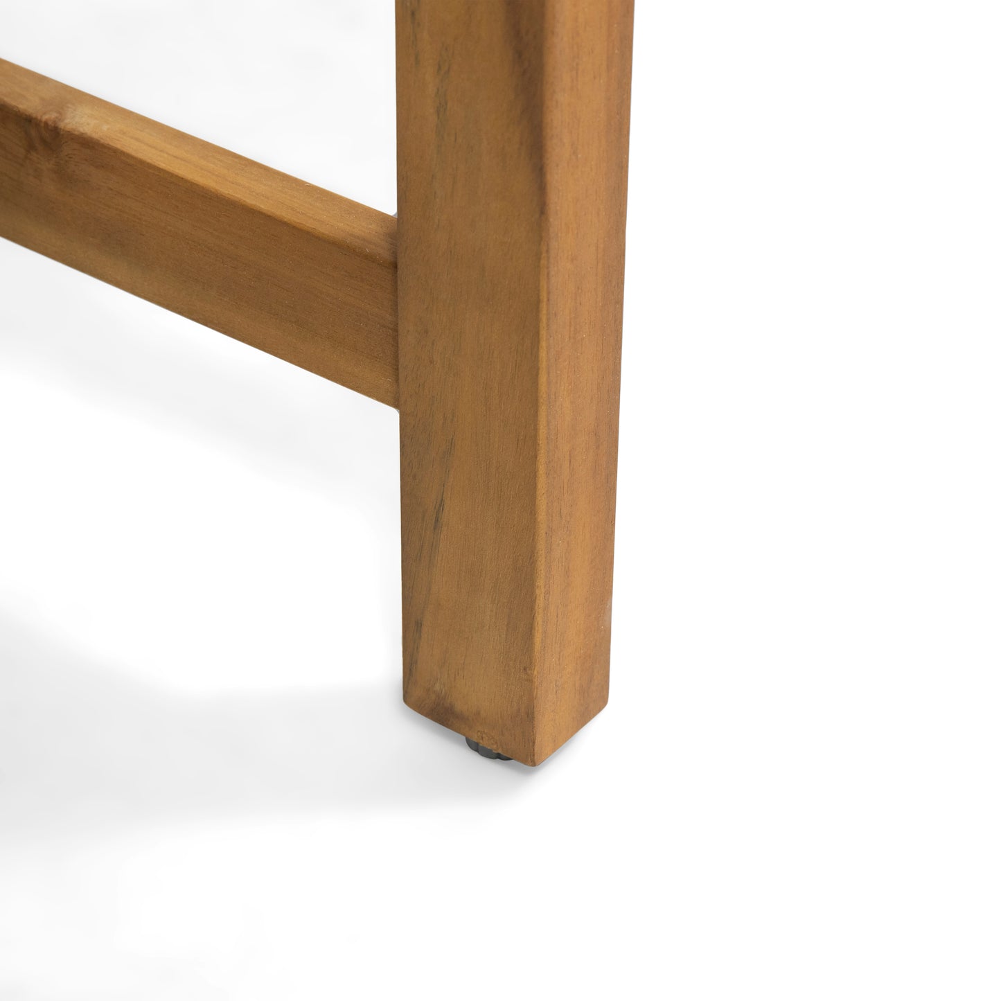 Hawk 5-Piece Patio Dining Set, 63" Slatted Table & 4 Acacia Wood & PE Rattan Chairs