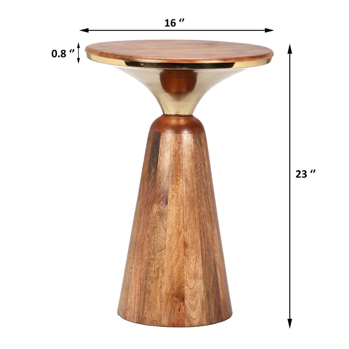 Ardene Luxury Round Pedestal Side End Table