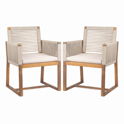 Caeluma Outdoor Patio Cushioned Dining Chairs