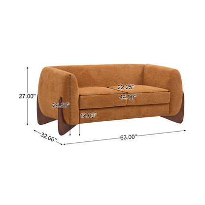 Amberlyn Modern Upholstered Loveseat