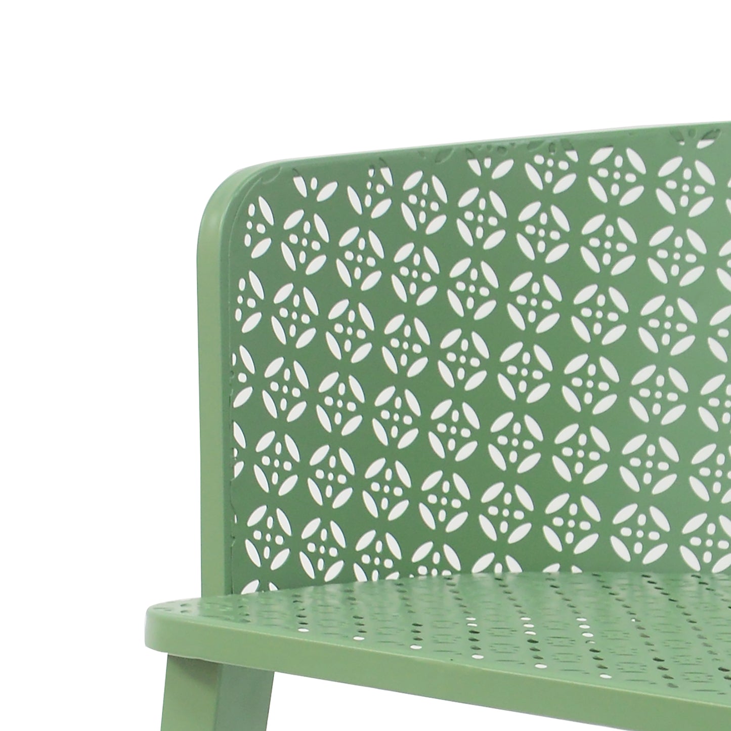 Caspiane Outdoor Patio Dining Chairs with Iron Frame