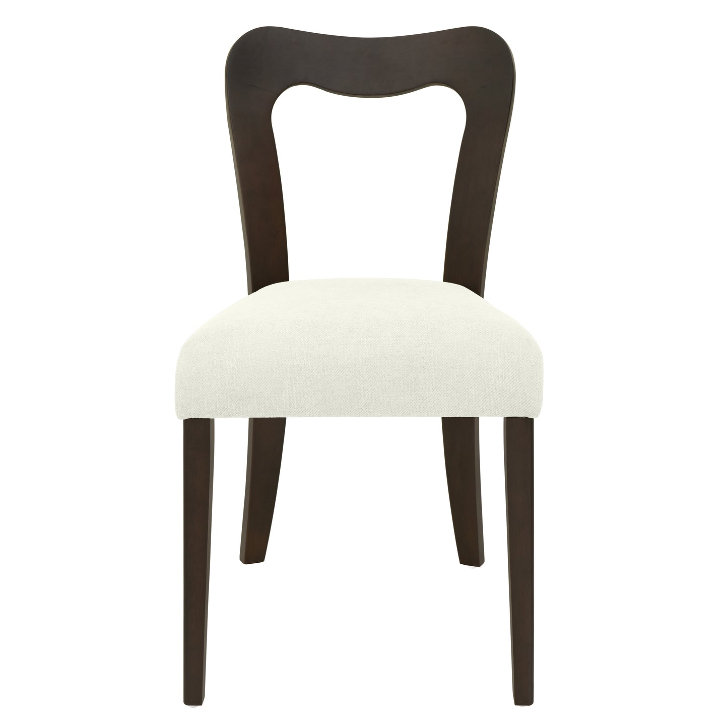 Revory Modern Upholstered Dining Chairs with Open Back,Set of 2