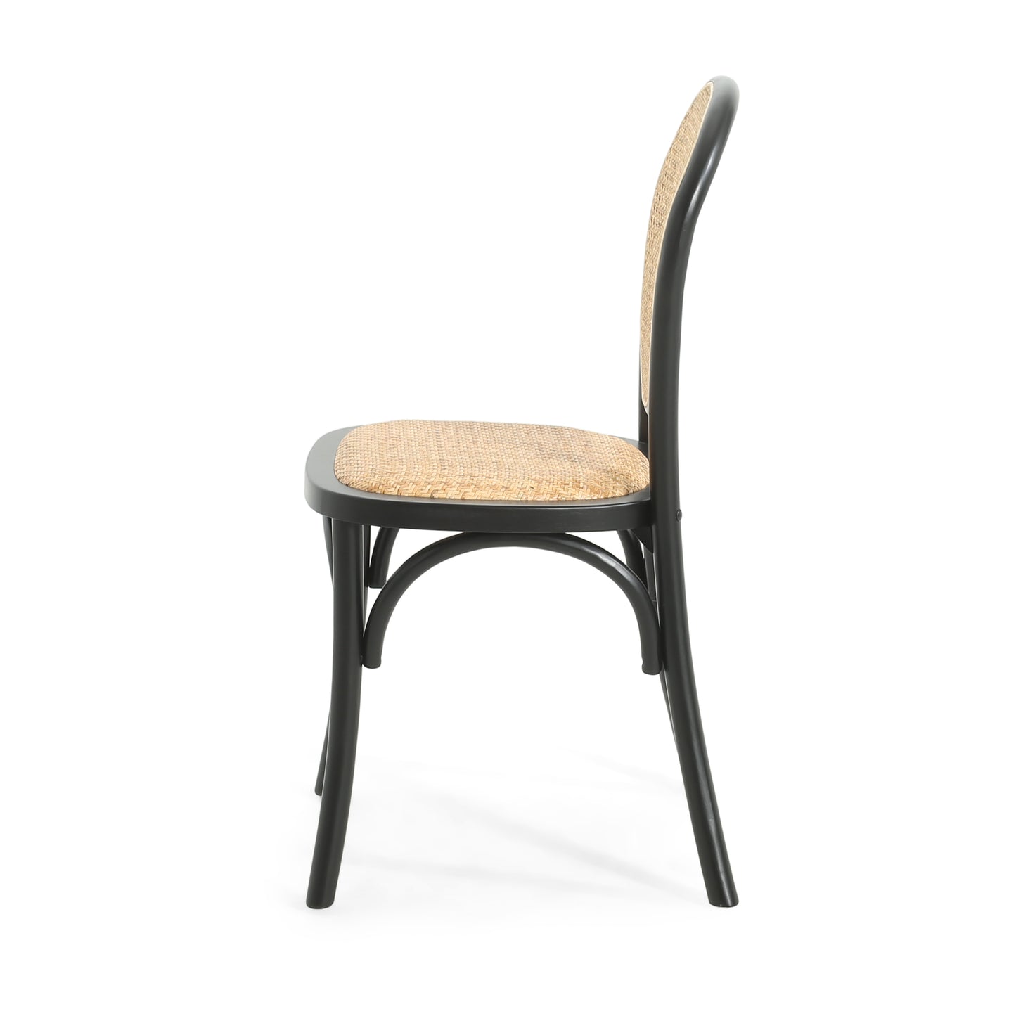 Torin Wood Dining Chair with Cane Rattan Wood Webbing