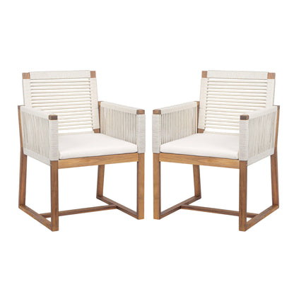 Caeluma Outdoor Patio Cushioned Dining Chairs