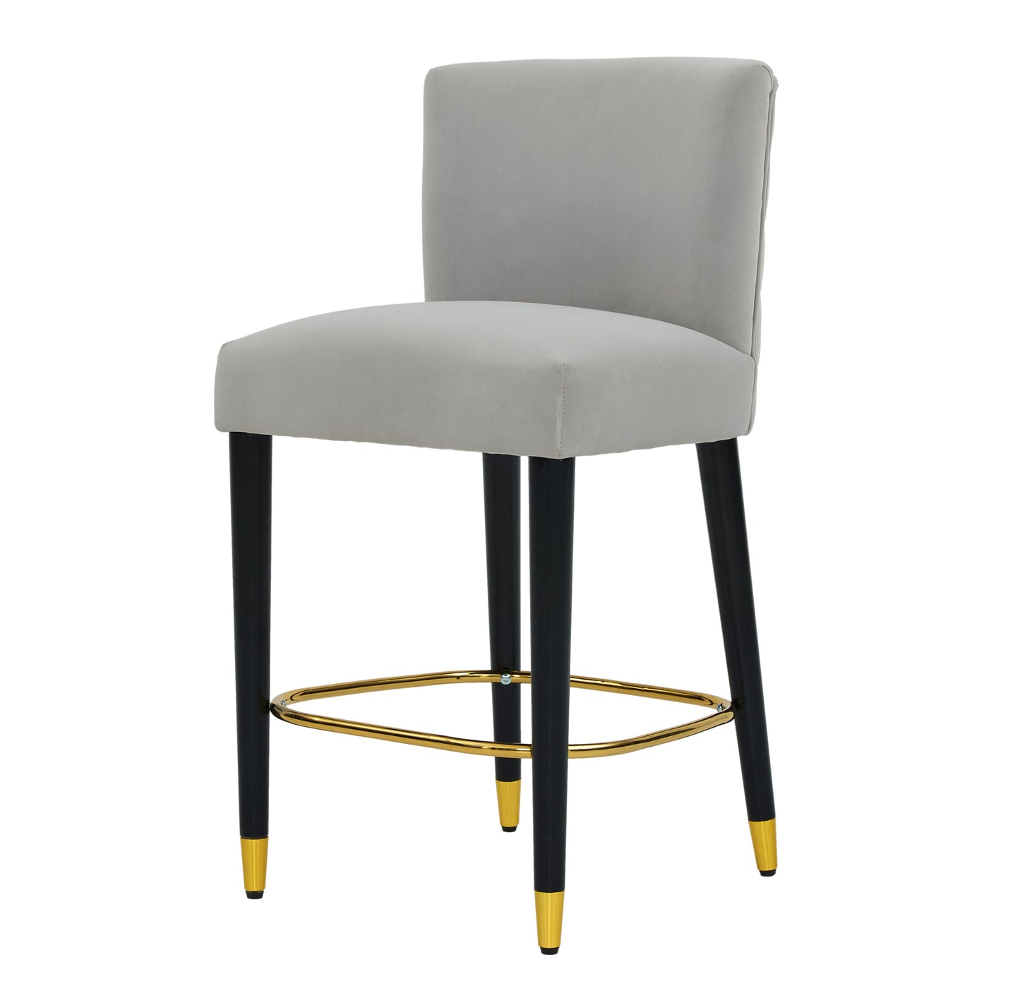 Luminaire 27" Upholstered Counter Stools with Footrest