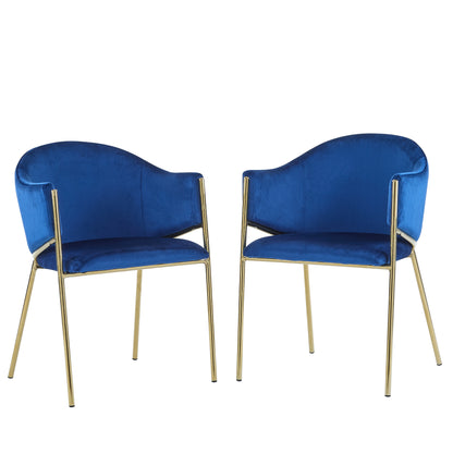 Aspena Modern Upholstered Velvet Dining Chairs