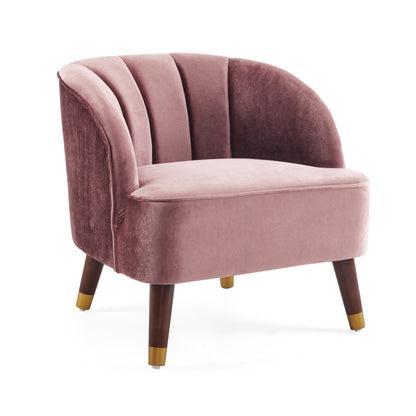 Veneras Velvet Barrel Club Chair