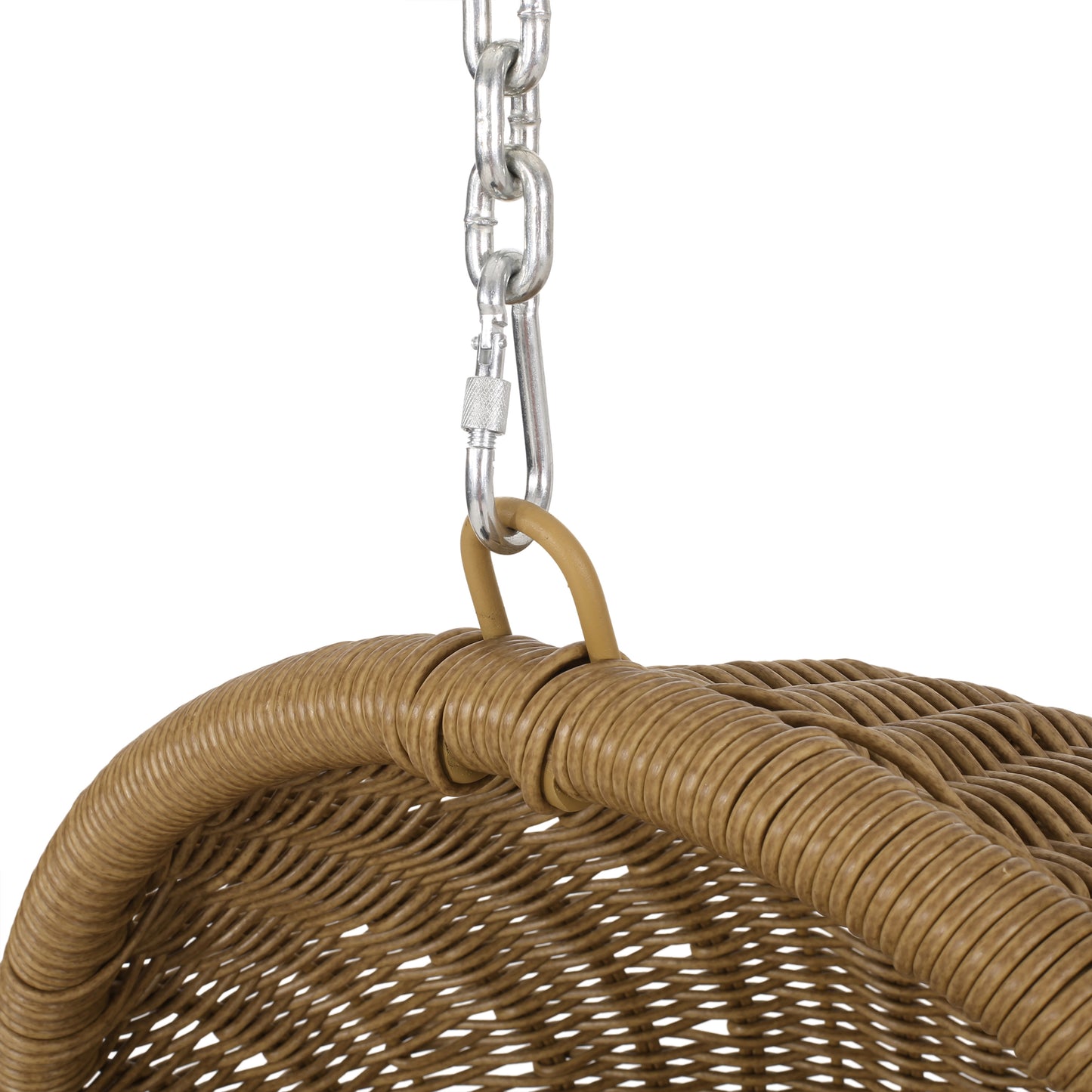 Yukon Outdoor Wicker Hanging Basket Chair with Cushions