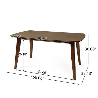 Howard Rubber Wood Dining Table