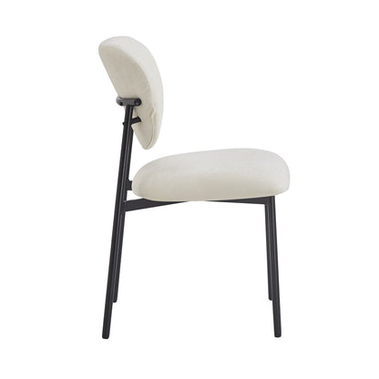 Wionell Upholstered Luxury Beige Dining Chairs, Set of 2