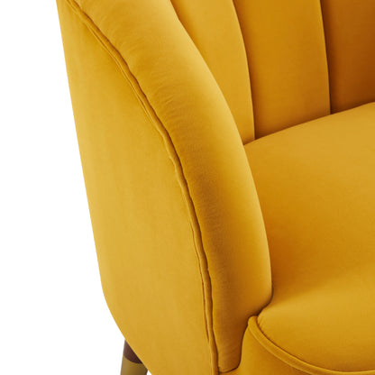 Veneras Velvet Barrel Club Chair