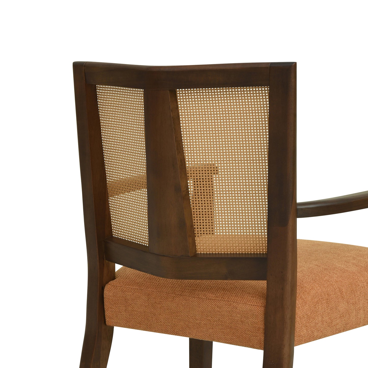 Serenal Modern Upholstered Dining Chairs with Cane Webbing,Set of 2
