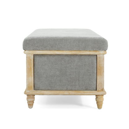 Osgood White Storage Ottoman