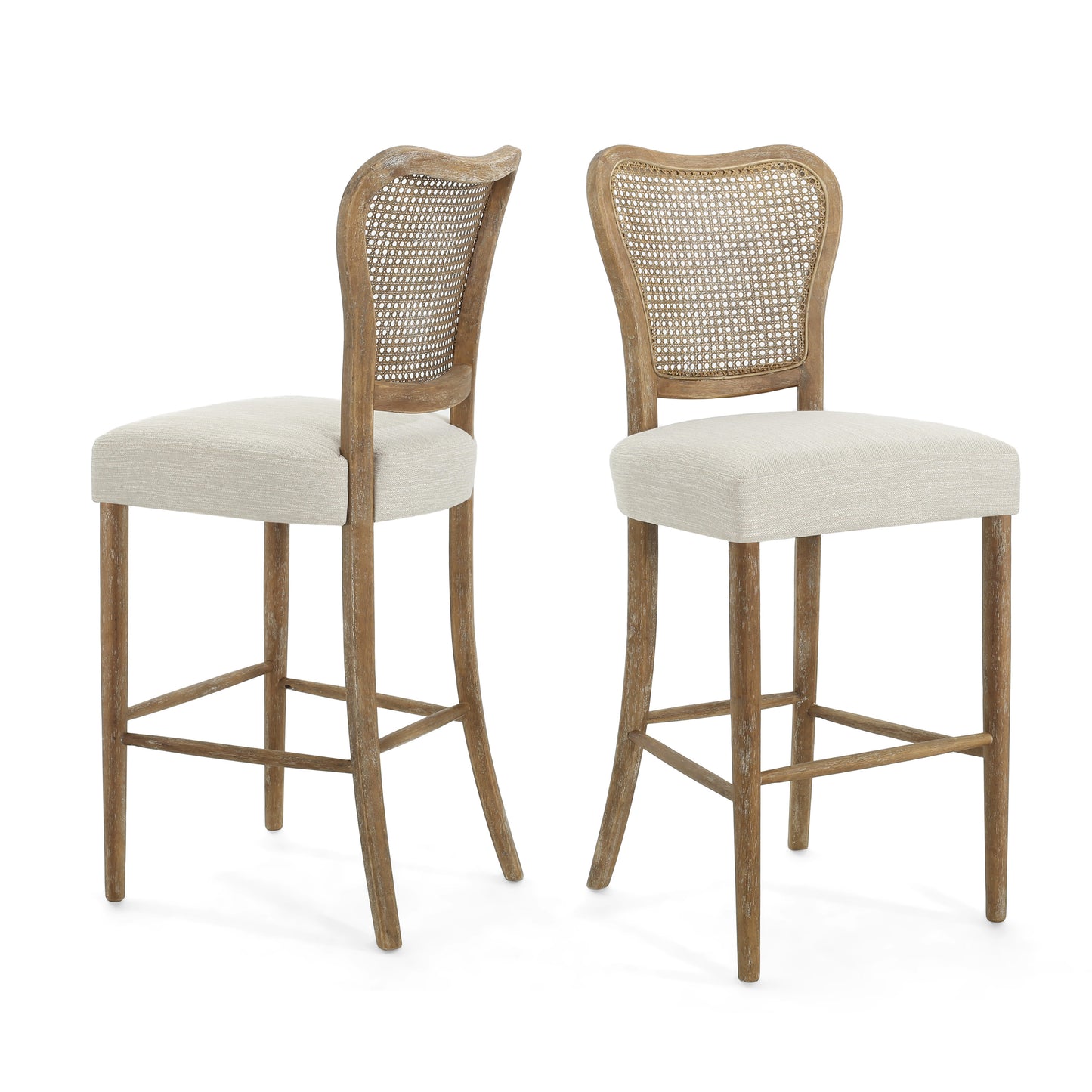 Megar Modern Upholstered Barstool (Set of 2)