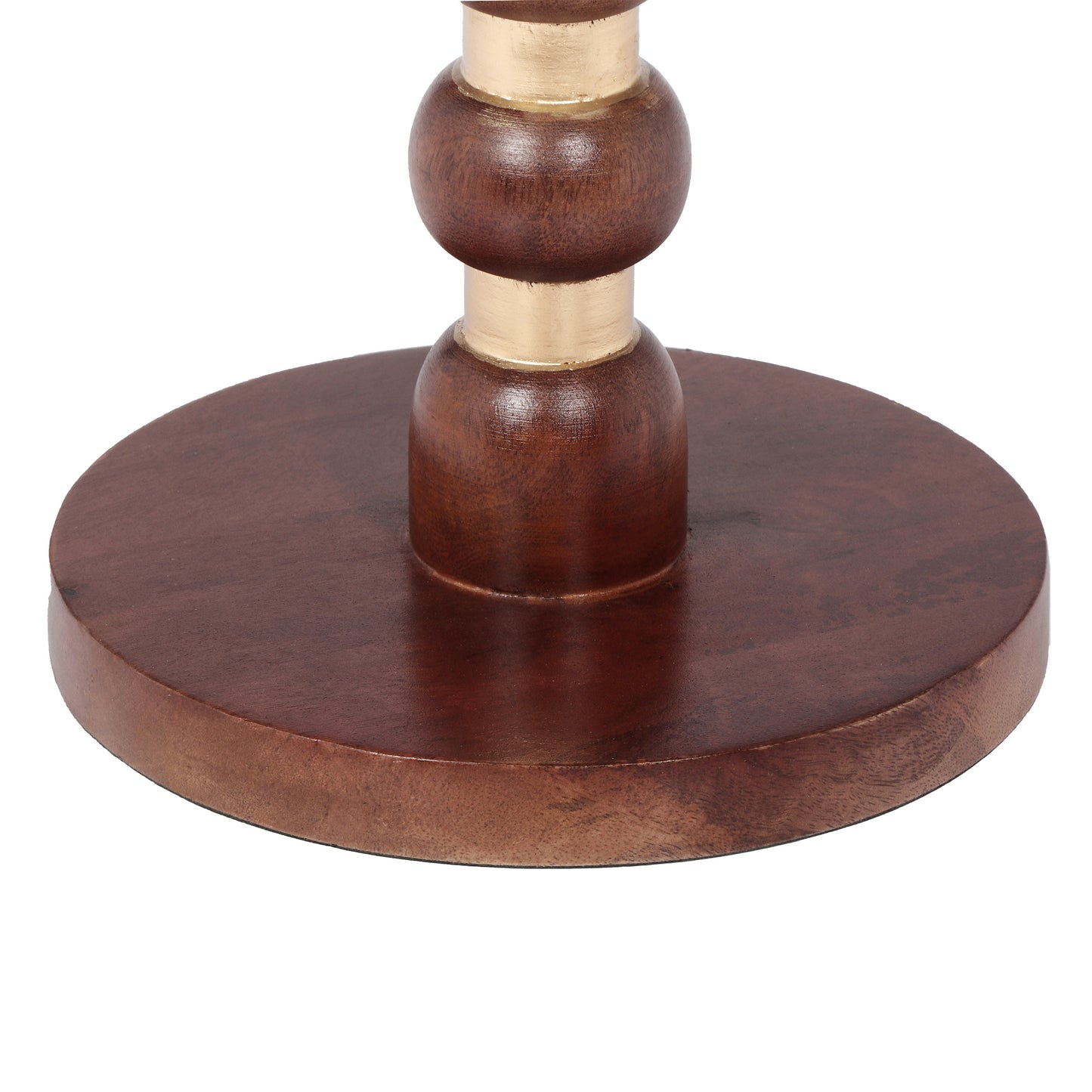 Orablu Modern Round Mango Wood End Table