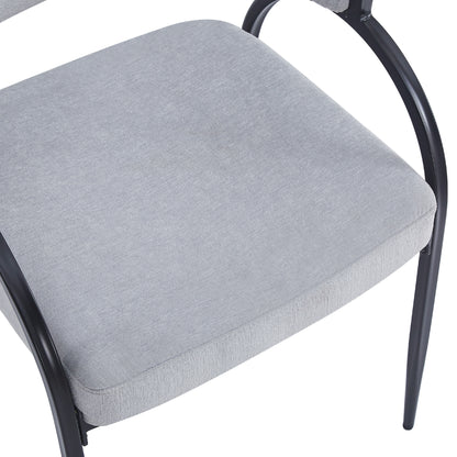 Eccho Upholstered Dining Chairs With Metal Legs