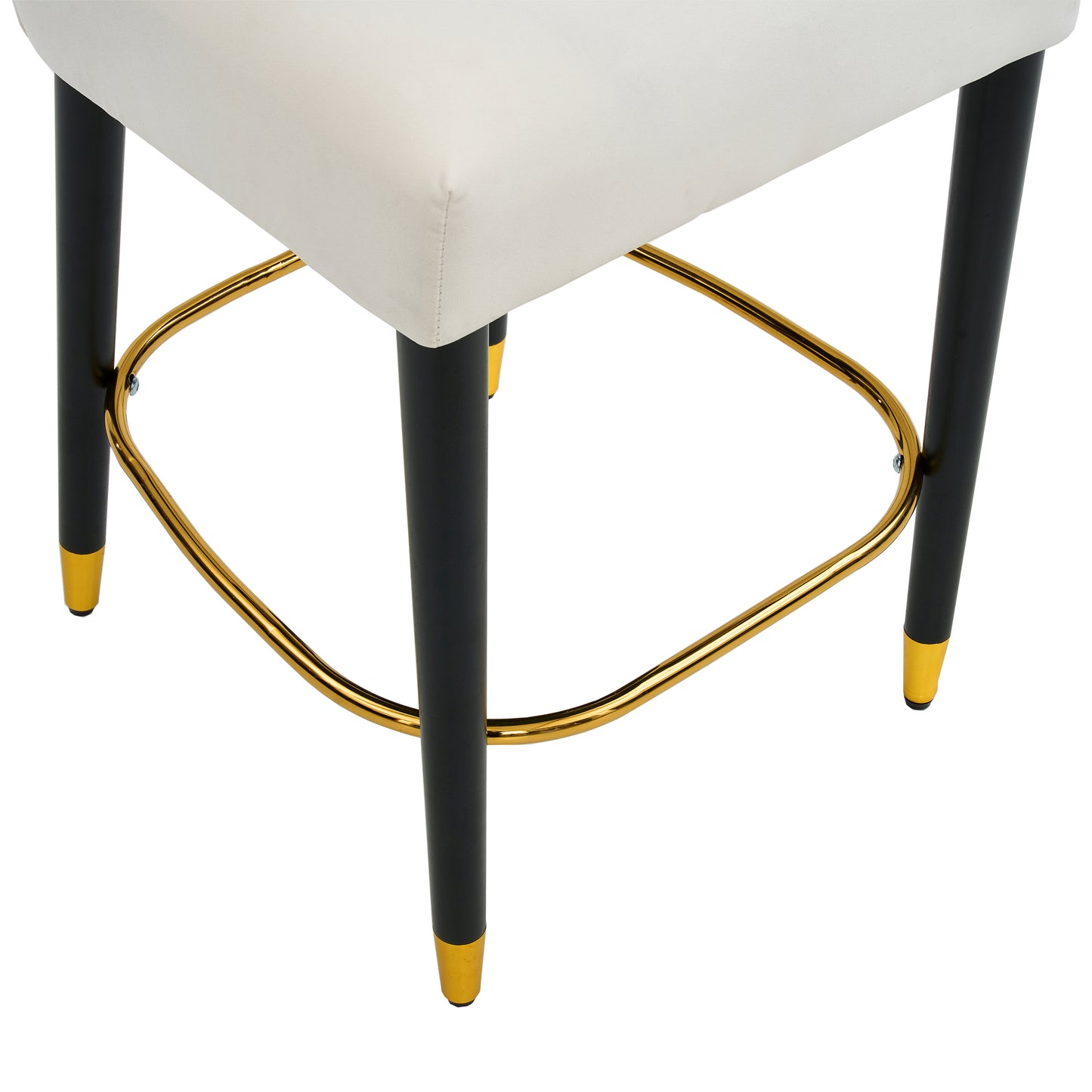 Luminaire 27" Upholstered Counter Stools with Footrest