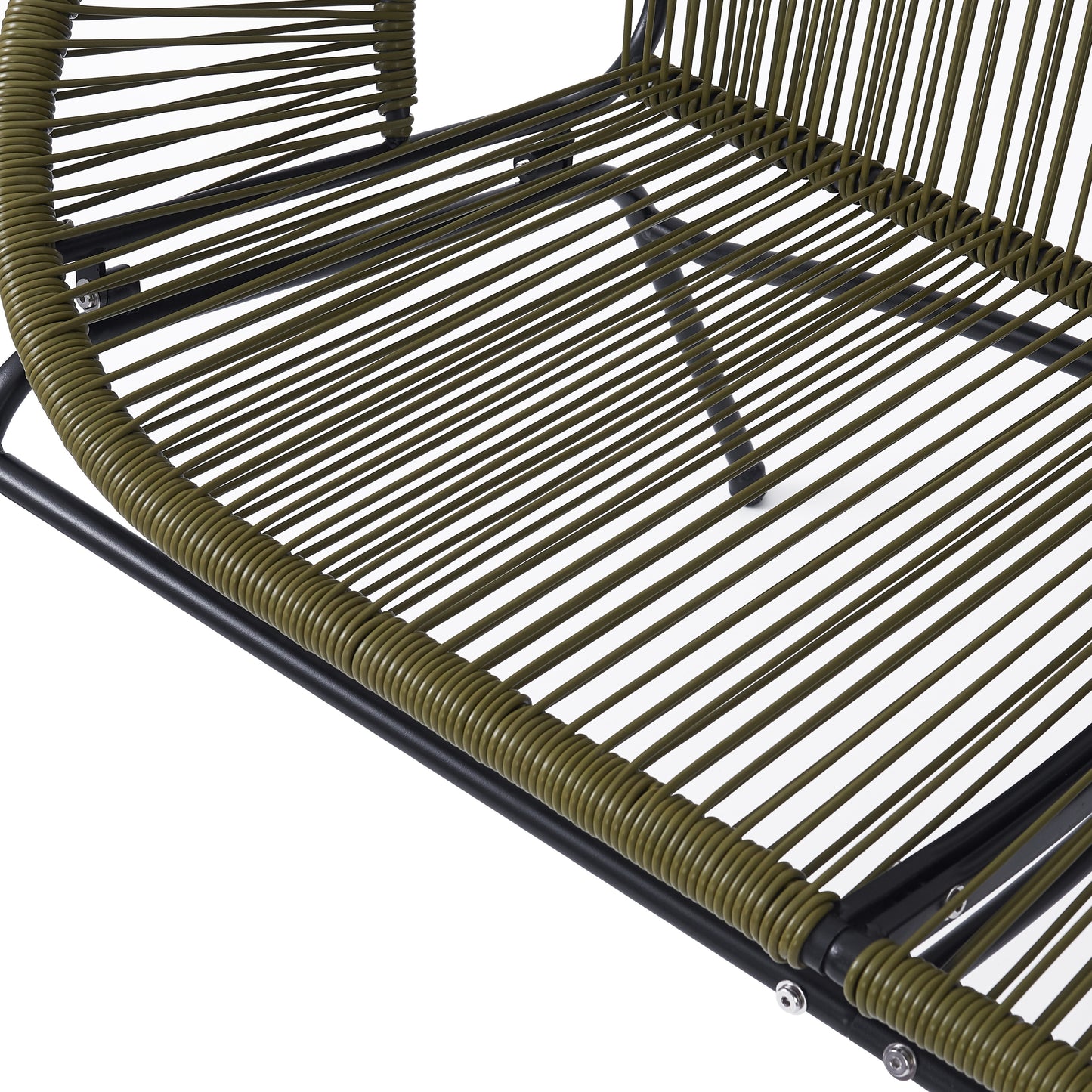 Maeliss 2-Person Faux Rattan Outdoor Patio Bench