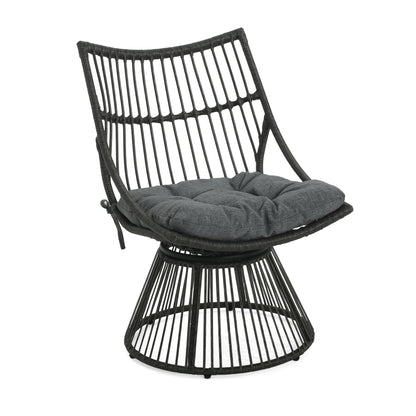 Apulia Wicker Outdoor Lounge Chair with Cushions