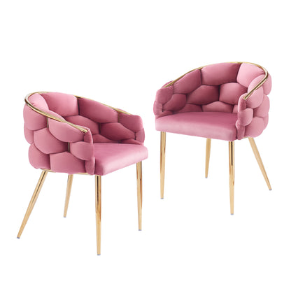 Cotorro Velvet Barrel Design Accent Chairs