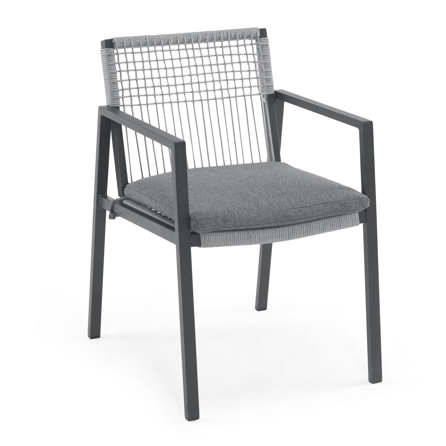 Biornell Outdoor Patio Upholstered Arm Dining Chair