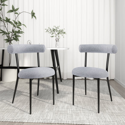 Daimona Fabric Upholstered Dining Chairs, Set of 2