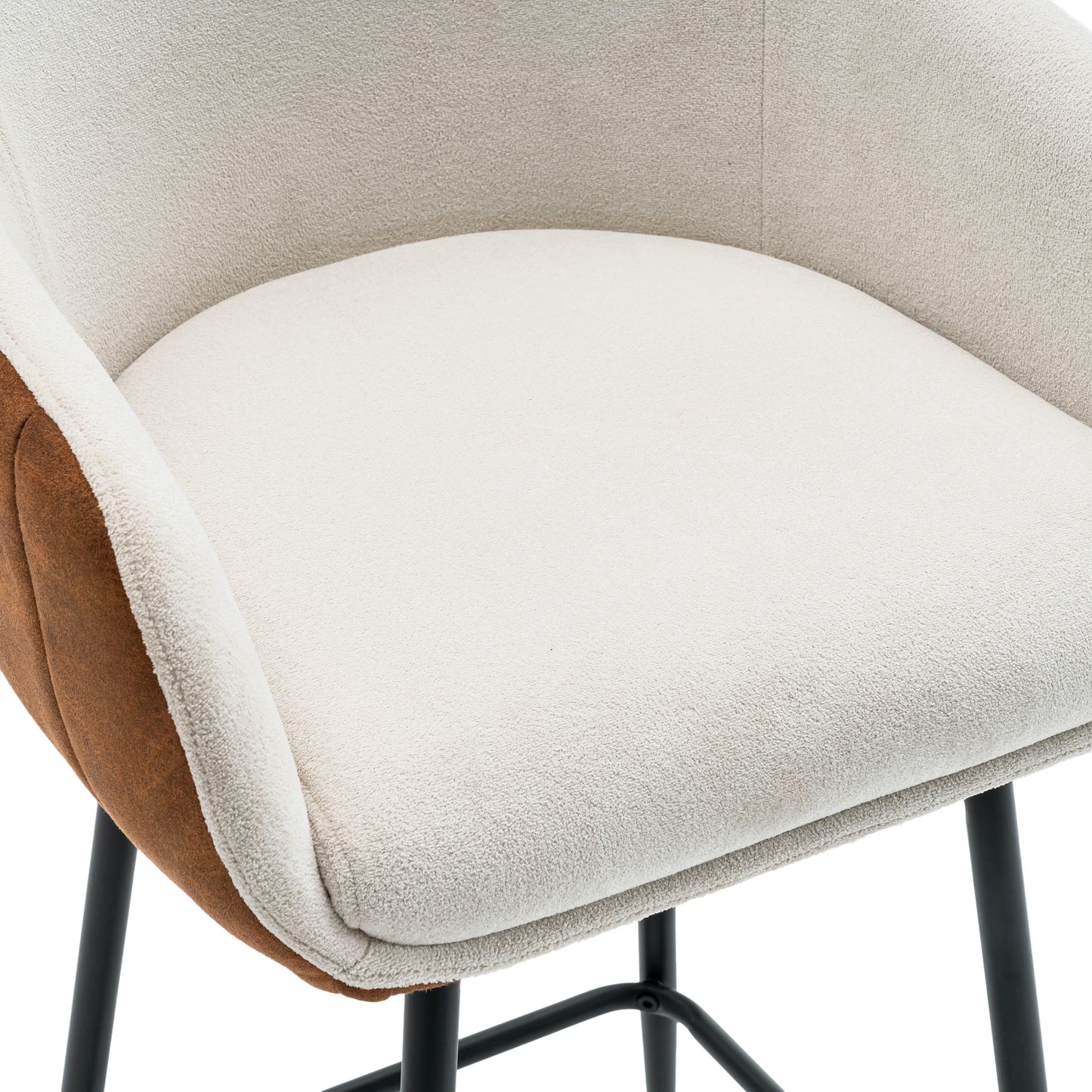 Sierrae Upholstered Counter Stools with Footrest