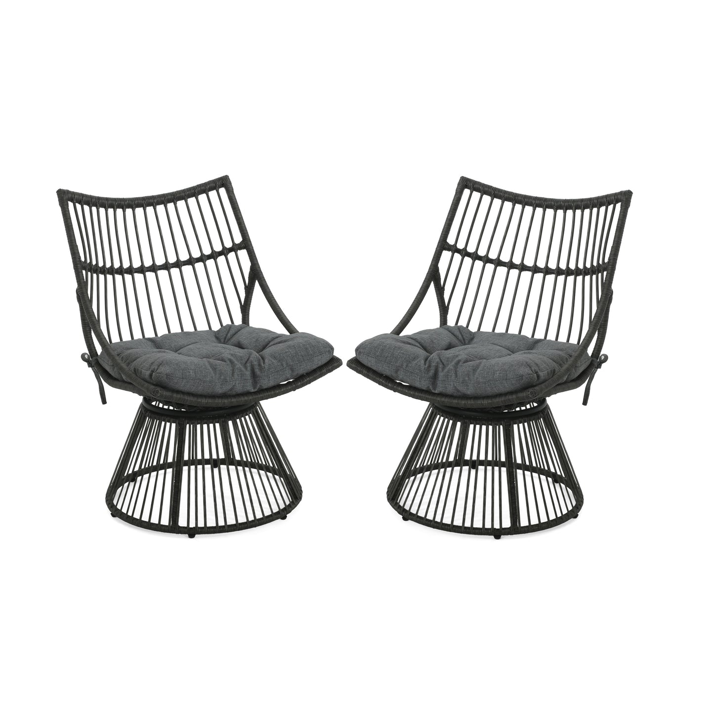 Apulia Wicker Outdoor Lounge Chair with Cushions