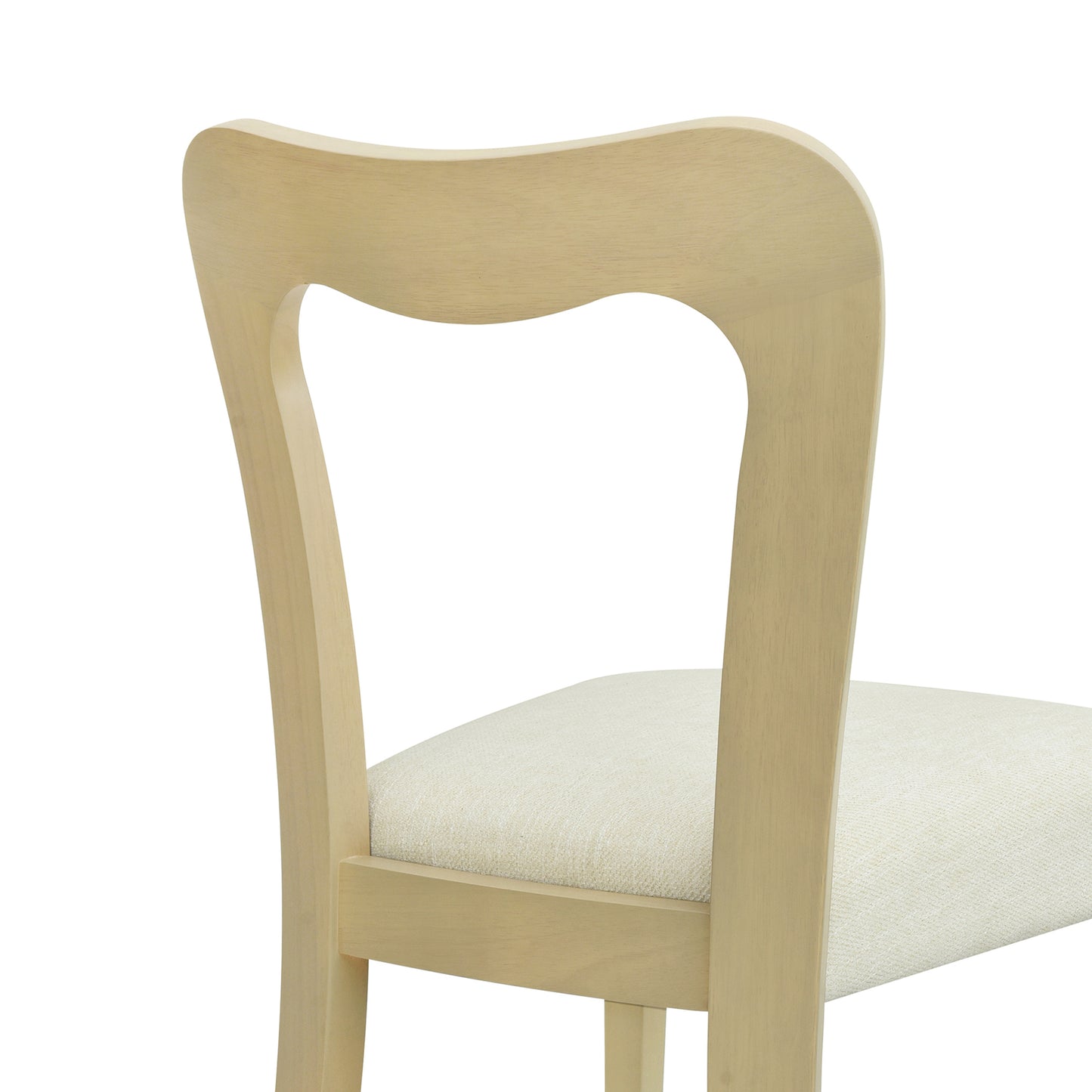 Revory Modern Upholstered Dining Chairs with Open Back,Set of 2