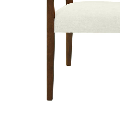 Serenal Modern Upholstered Dining Chairs with Cane Webbing,Set of 2