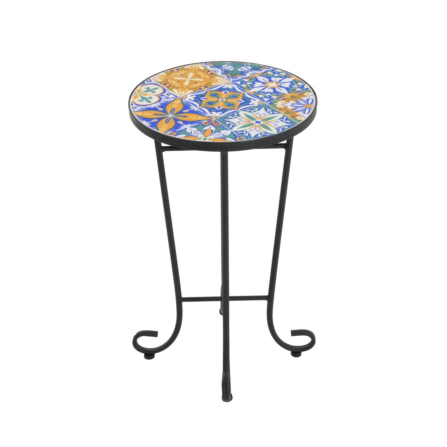 Cassian Outdoor Patio Round Side Table