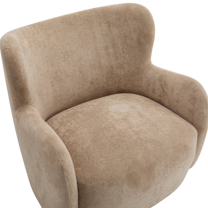 Zoe Fabric Wingback Accent Chairs Single Sofa