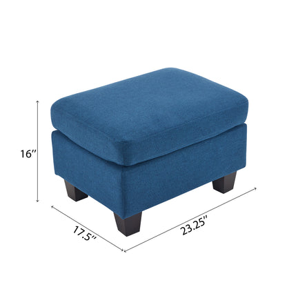 Judkins Fabric Tufted Ottoman