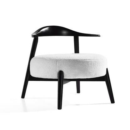 Acamar Acamar Polyester and Birch Wishbone Accent Chair