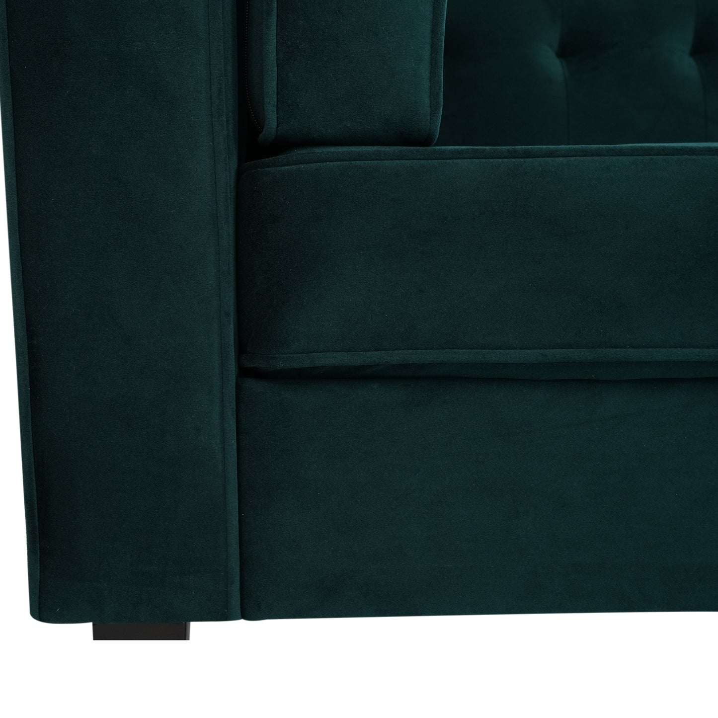 Sororia Velvet 3-Seater Low Profile Sofa