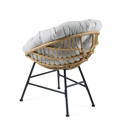 Richmond Outdoor PE Rattan Shelll Chair with Cushions