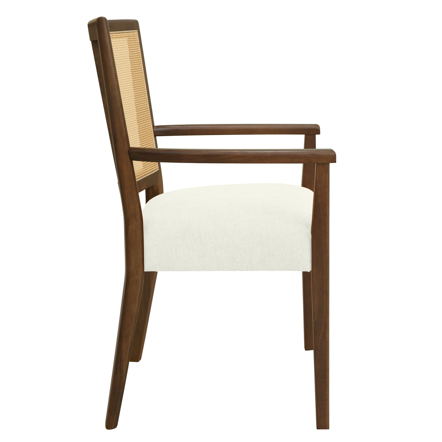 Serenal Modern Upholstered Dining Chairs with Cane Webbing,Set of 2