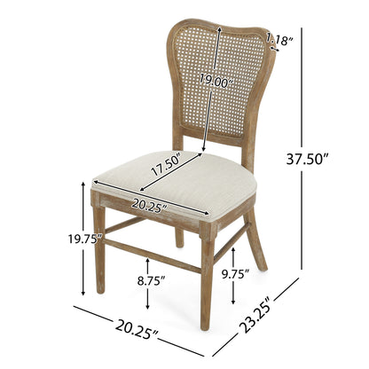 Megar Modern Upholstered Dining chair (Set of 2)