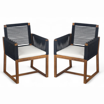 Caeluma Outdoor Patio Cushioned Dining Chairs